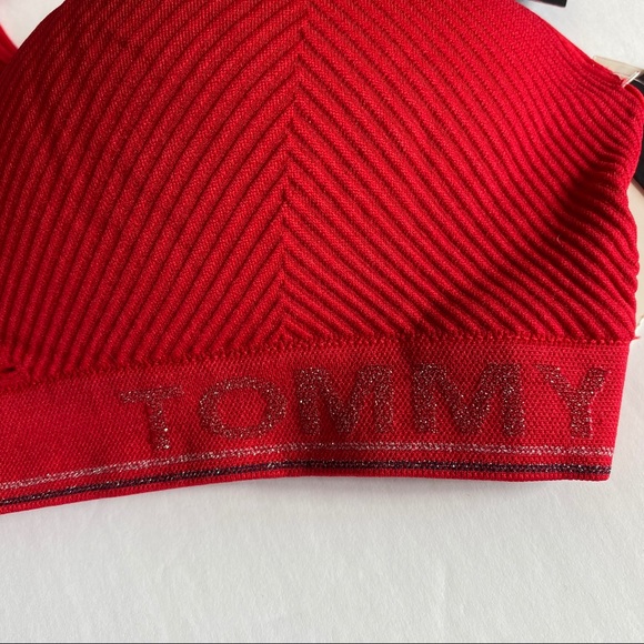 Tommy Hilfiger Seamless Bralette Red - Picture 5 of 6
